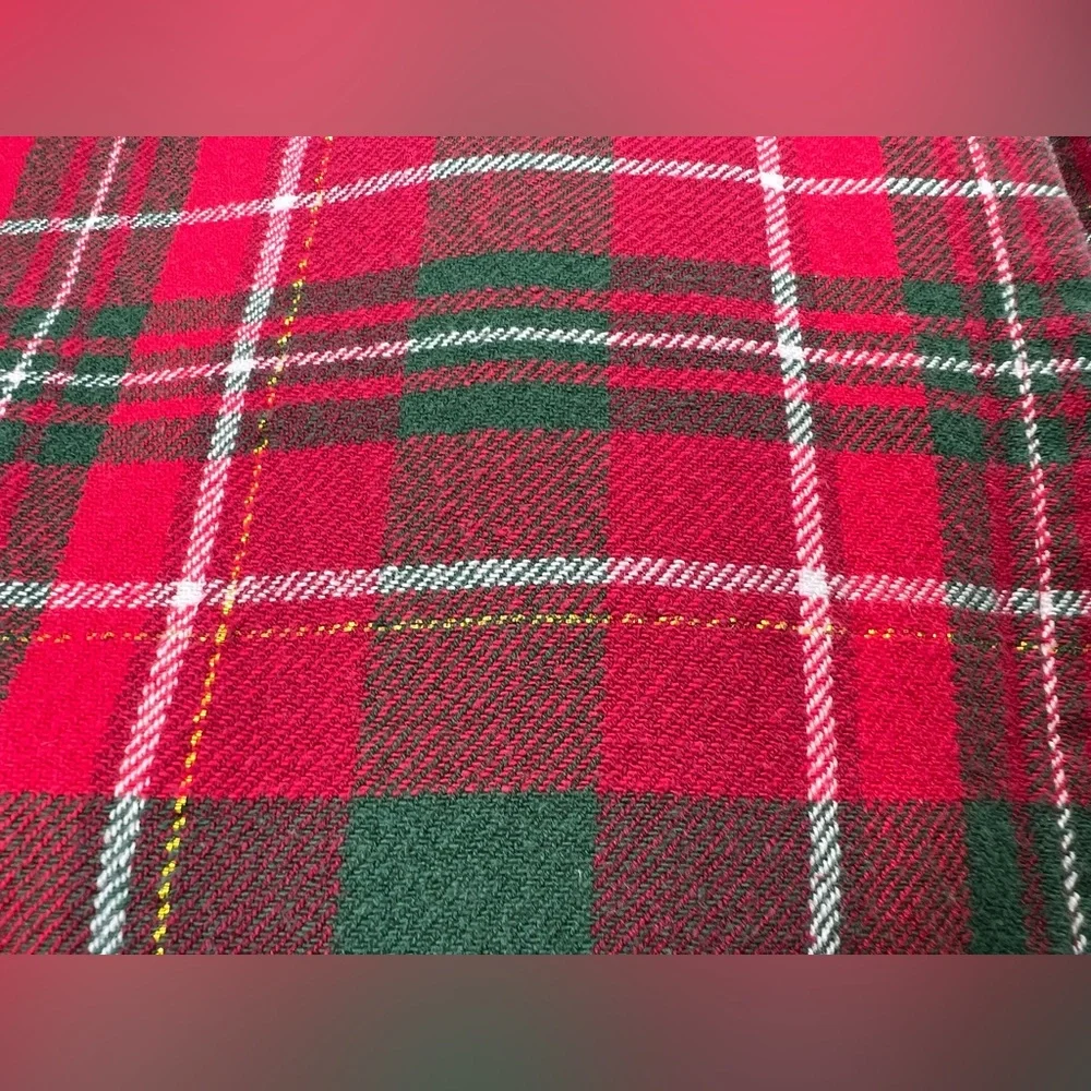 Red, Green, White with Gold Shimmer Tablecloth